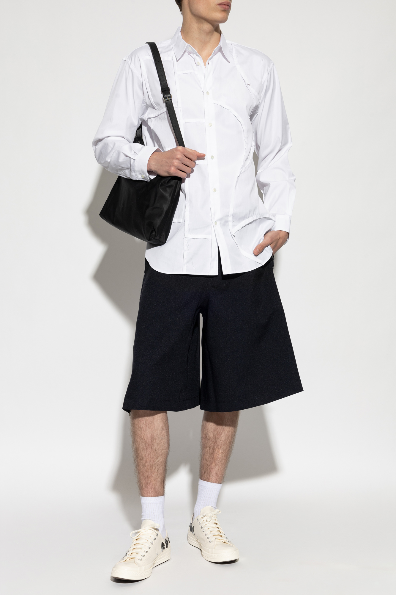 Navy blue Wide-leg shorts Comme des Garçons Shirt - Vitkac HK